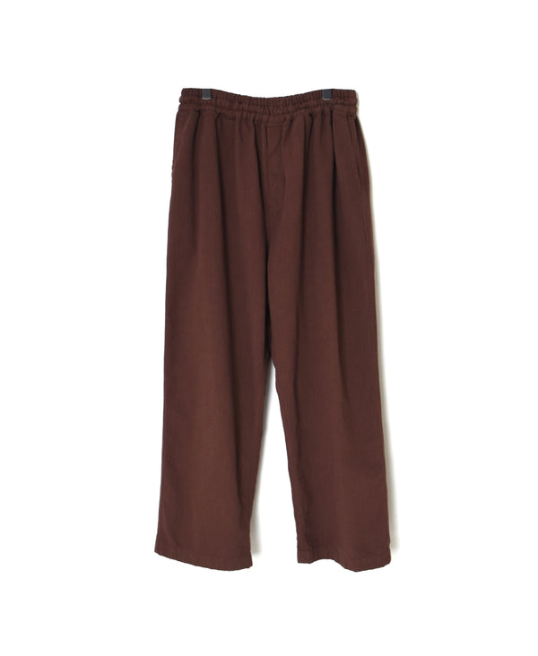 INHT2655D COTTON HERRINGBONE PLAIN OVERDYE EASY PANTS