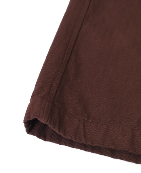 INHT2655D COTTON HERRINGBONE PLAIN OVERDYE EASY PANTS