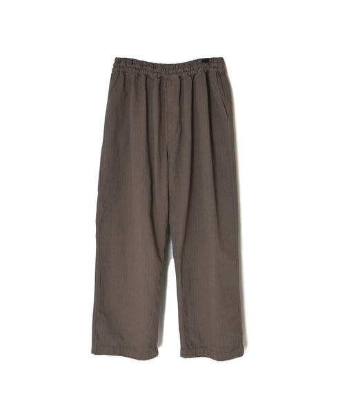 INHT2655D COTTON HERRINGBONE PLAIN OVERDYE EASY PANTS