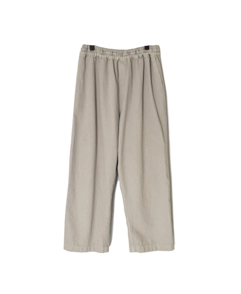 INHT2655D COTTON HERRINGBONE PLAIN OVERDYE EASY PANTS