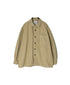 INHT2671D COTTON FLANNEL PLAIN OVERDYE ONE-UP COLLAR SHIRT