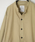 INHT2673D COTTON FLANNEL PLAIN OVERDYE STAND COLLAR SHIRT