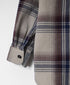 INHT2684CD COTTON CHECK OVERDYE HOODED PULLOVER SHIRT