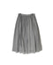INMDS26026 HANDWOVEN COTTON/SILK SMALL GINGHAM CHECK GATHERED SKIRT