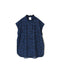 INMDS26092 POWER LOOM COTTON DOBIE CHECK FLOWER HAND SCREEN PRINT FRENCH/SL FRILL COLLAR SHIRTS