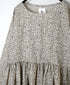 INMDS26121 POWER LOOM COTTON VOILE ARABESQUE HAND SCREEN PRINT RAJASTHAN TUCK GATHERED 3/4SL PULLOVER