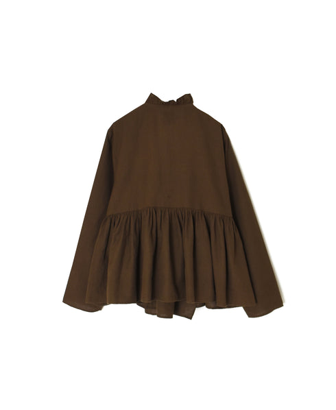 INMDS26701 TWILL COTTON KHADI PLAIN FRILL CACHE COEUR