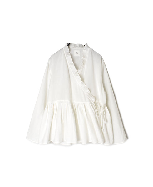 INMDS26701 TWILL COTTON KHADI PLAIN FRILL CACHE COEUR