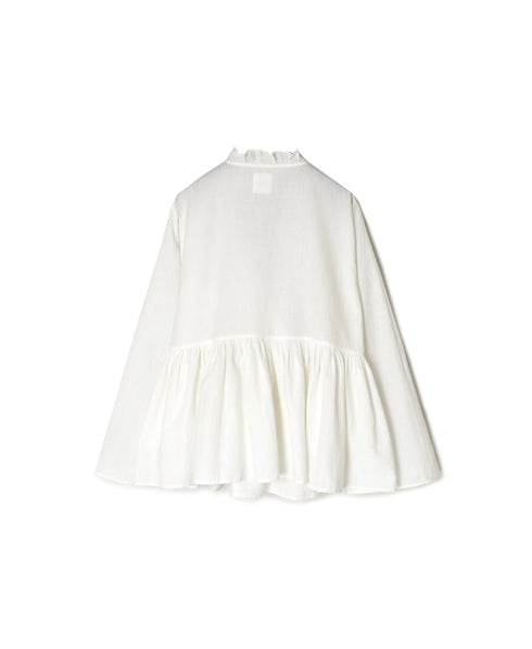 INMDS26701 TWILL COTTON KHADI PLAIN FRILL CACHE COEUR