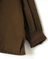 INMDS26702 TWILL COTTON KHADI PLAIN FRILL COLLAR SHIRTS WITH MINI PINTUCK