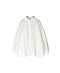 INMDS26702 TWILL COTTON KHADI PLAIN FRILL COLLAR SHIRTS WITH MINI PINTUCK