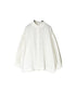 INMDS26702 TWILL COTTON KHADI PLAIN FRILL COLLAR SHIRTS WITH MINI PINTUCK