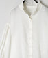 INMDS26702 TWILL COTTON KHADI PLAIN FRILL COLLAR SHIRTS WITH MINI PINTUCK