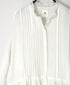 INMDS26704 TWILL COTTON KHADI PLAIN LACE COLLAR DRESS WITH PINTUCK