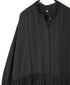 INMDS26704 TWILL COTTON KHADI PLAIN LACE COLLAR DRESS WITH PINTUCK