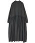 INMDS26704 TWILL COTTON KHADI PLAIN LACE COLLAR DRESS WITH PINTUCK