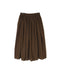 INMDS26705 TWILL COTTON KHADI PLAIN GATHERED SKIRT