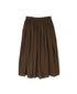 INMDS26705 TWILL COTTON KHADI PLAIN GATHERED SKIRT