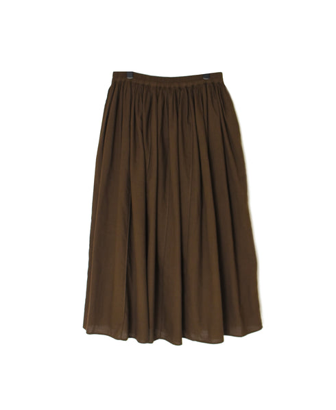 INMDS26705 TWILL COTTON KHADI PLAIN GATHERED SKIRT