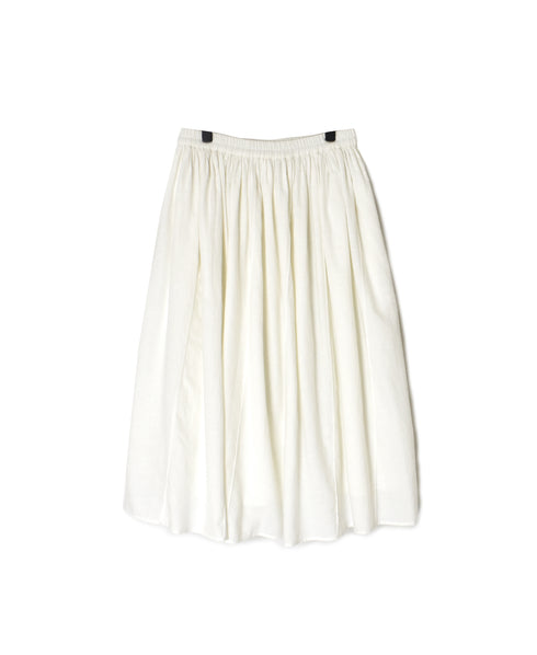INMDS26705 TWILL COTTON KHADI PLAIN GATHERED SKIRT