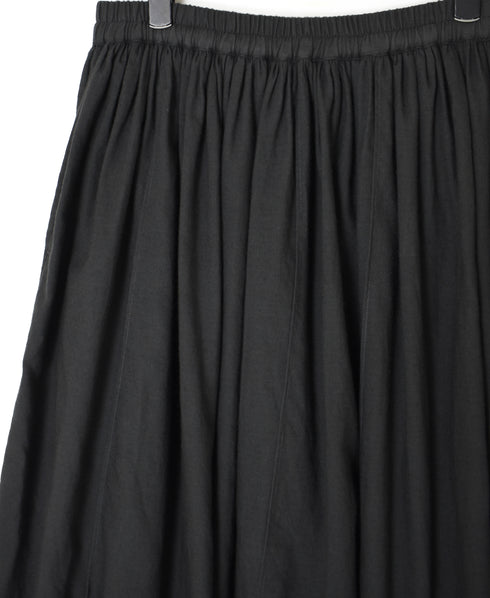 INMDS26705 TWILL COTTON KHADI PLAIN GATHERED SKIRT