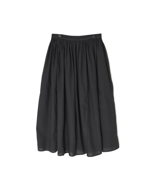 INMDS26705 TWILL COTTON KHADI PLAIN GATHERED SKIRT