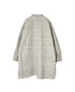 INMDS26724 80s VOILE LITTLE TREE BLOCK PRINT VERTICAL STITCHED BANDED COLLAR SHIRTS