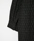 INMDS26724 80s VOILE LITTLE TREE BLOCK PRINT VERTICAL STITCHED BANDED COLLAR SHIRTS