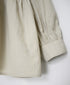 INMDS26731 HANDWOVEN HEAVY COTTON PLAIN BANDED COLLAR GATHERED SHIRTS