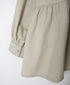 INMDS26731 HANDWOVEN HEAVY COTTON PLAIN BANDED COLLAR GATHERED SHIRTS