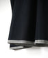 INMDS26733 HANDWOVEN HEAVY COTTON PLAIN WITH SELVAGE BACK OPENING CREW-NECK DRESS WITH MINI PINTUCK