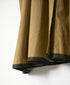 INMDS26734 HANDWOVEN HEAVY COTTON PLAIN WITH SELVAGE BANDED COLLAR SHIRTS DRESS WITH MINI PINTUCK