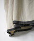 INMDS26734 HANDWOVEN HEAVY COTTON PLAIN WITH SELVAGE BANDED COLLAR SHIRTS DRESS WITH MINI PINTUCK