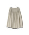 INMDS26735 HANDWOVEN HEAVY COTTON PLAIN WITH SELVAGE FLARED SKIRT WITH PINTUCK