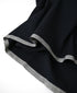 INMDS26735 HANDWOVEN HEAVY COTTON PLAIN WITH SELVAGE FLARED SKIRT WITH PINTUCK