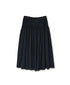 INMDS26735 HANDWOVEN HEAVY COTTON PLAIN WITH SELVAGE FLARED SKIRT WITH PINTUCK