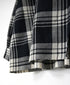 INMDS26741 HANDWOVEN HEAVY COTTON UNIQUE GINGHAM CHK BANDED COOLAR SHIRTS WITH INVERTED PLEATS