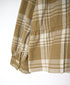 INMDS26742 HANDWOVEN HEAVY COTTON UNIQUE GINGHAM CHECK FRILL&PINTUCK SHIRTS WITH LACE