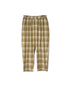 INMDS26745 HANDWOVEN HEAVY COTTON UNIQUE GINGHAM CHK 2TUCK TAPERED EASY PANTS WITH LINING