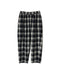 INMDS26745 HANDWOVEN HEAVY COTTON UNIQUE GINGHAM CHK 2TUCK TAPERED EASY PANTS WITH LINING