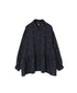 INMDS26761 BOILED WOOL SQUARE JACQUARD REGULAR COLLAR GATHERED SHIRTS