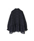 INMDS26761 BOILED WOOL SQUARE JACQUARD REGULAR COLLAR GATHERED SHIRTS
