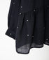 INMDS26761 BOILED WOOL SQUARE JACQUARD REGULAR COLLAR GATHERED SHIRTS