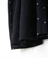 INMDS26763 BOILED WOOL SQUARE JACQUARD GATHERED V-NECK DRESS