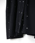 INMDS26764 BOILED WOOL SQUARE JACQUARD CREW NECK DRESS WITH MINI PINTUCK