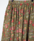 INSL24735 60s CAMBRIC FLOWER PRINT GATHERED SKIRT