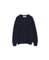JNAMP2651 SUPER FINE LAMBSWOOL CREW NECK SADDLE SHOULDER CARDIGAN