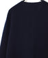 JNAMP2651 SUPER FINE LAMBSWOOL CREW NECK SADDLE SHOULDER CARDIGAN