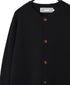 JNAMP2651 SUPER FINE LAMBSWOOL CREW NECK SADDLE SHOULDER CARDIGAN