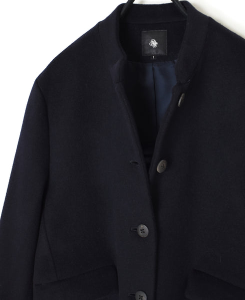 JNMDS2661W SUPER 100'WOOL STAND COLLAR JACKET